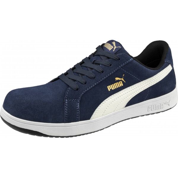 PUMA SAFETY ICONIC SUEDE NAVY LOW S1PL ESD Thumbnail
